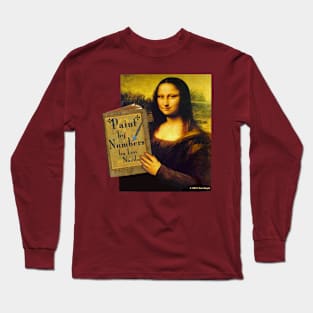 Mona Lisa: Paint by Numbers Book Long Sleeve T-Shirt